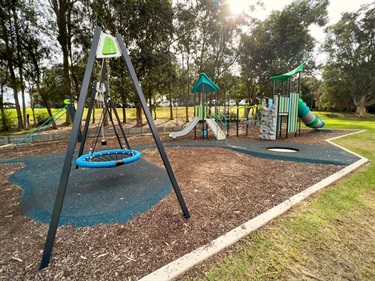 Swings and play equipment