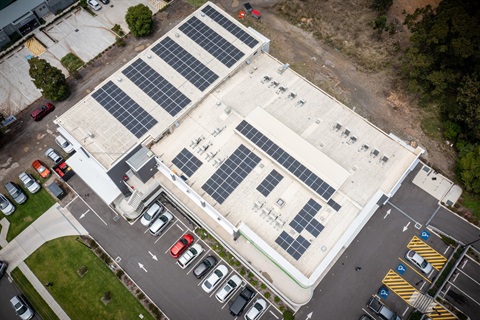 Solar panels installed at ATUNE in Cardiff South.jpg